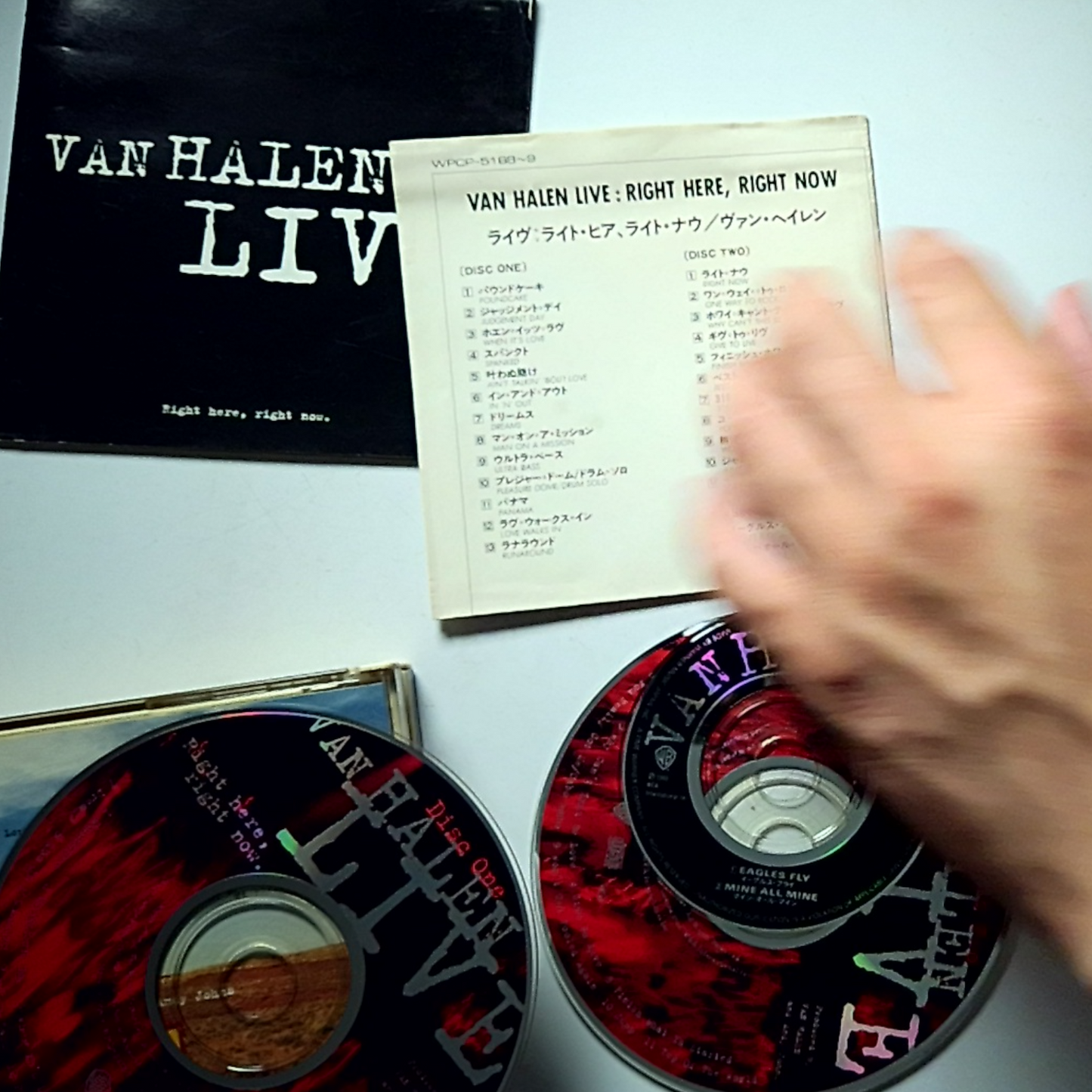 Van Halen – Live: Right Here, Right Now. (CD, 1993) Japan 3 Disc  WPCP-5188-9
