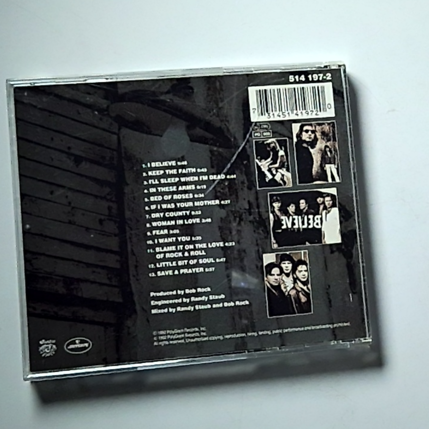 Bon Jovi – Keep The Faith (CD, 1992) US 514 197-2