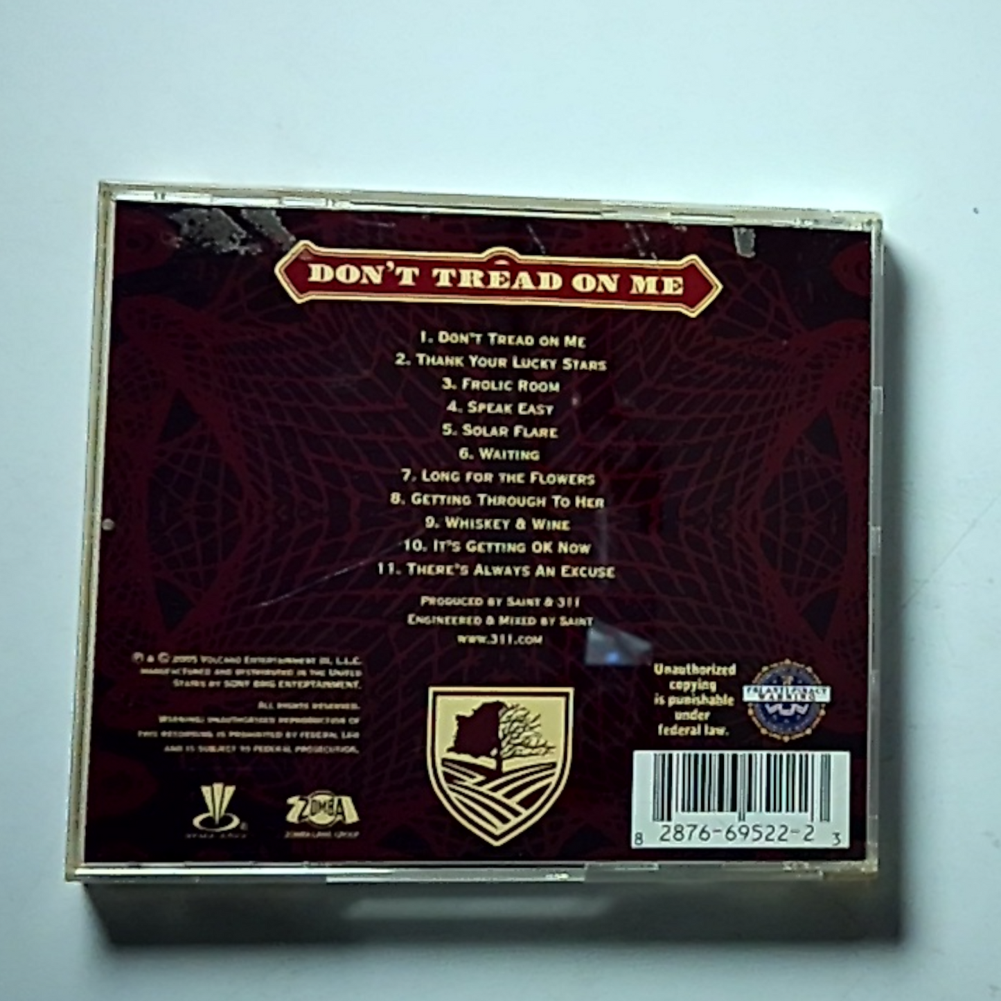 311 – Don't Tread On Me (CD, 2005) US 82876-69522-2