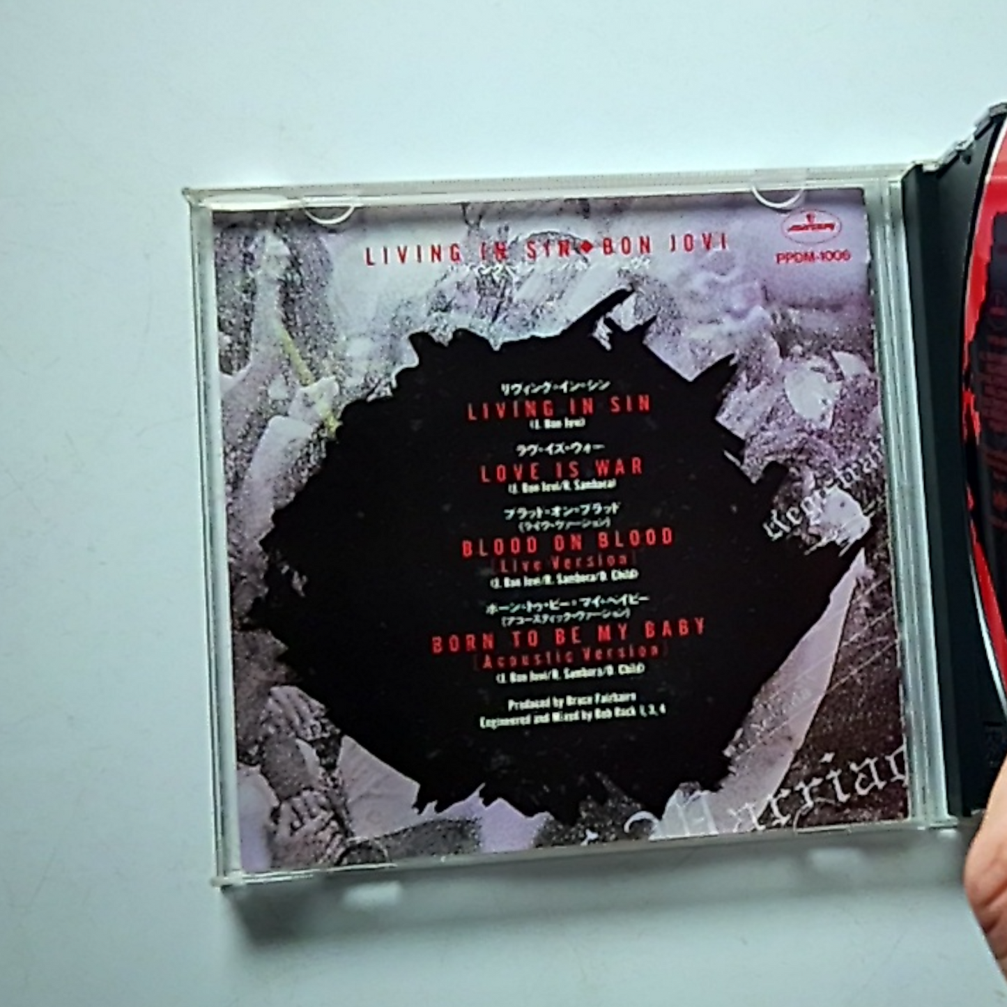 Bon Jovi – Living In Sin (CD, 1990) Japan PPDM-1006