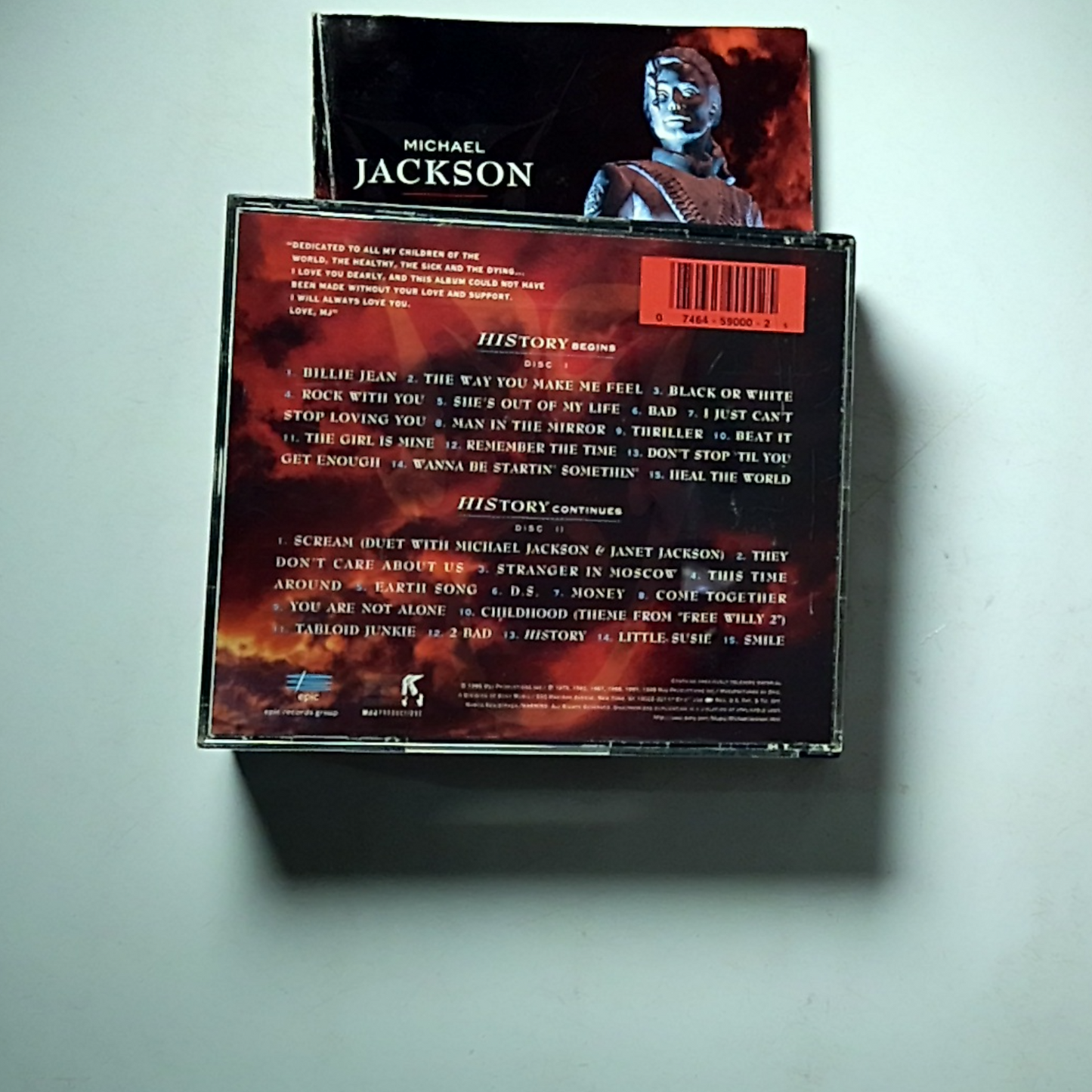 Michael Jackson – HIStory - Past, Present And Future - Book I (CD, 1995)