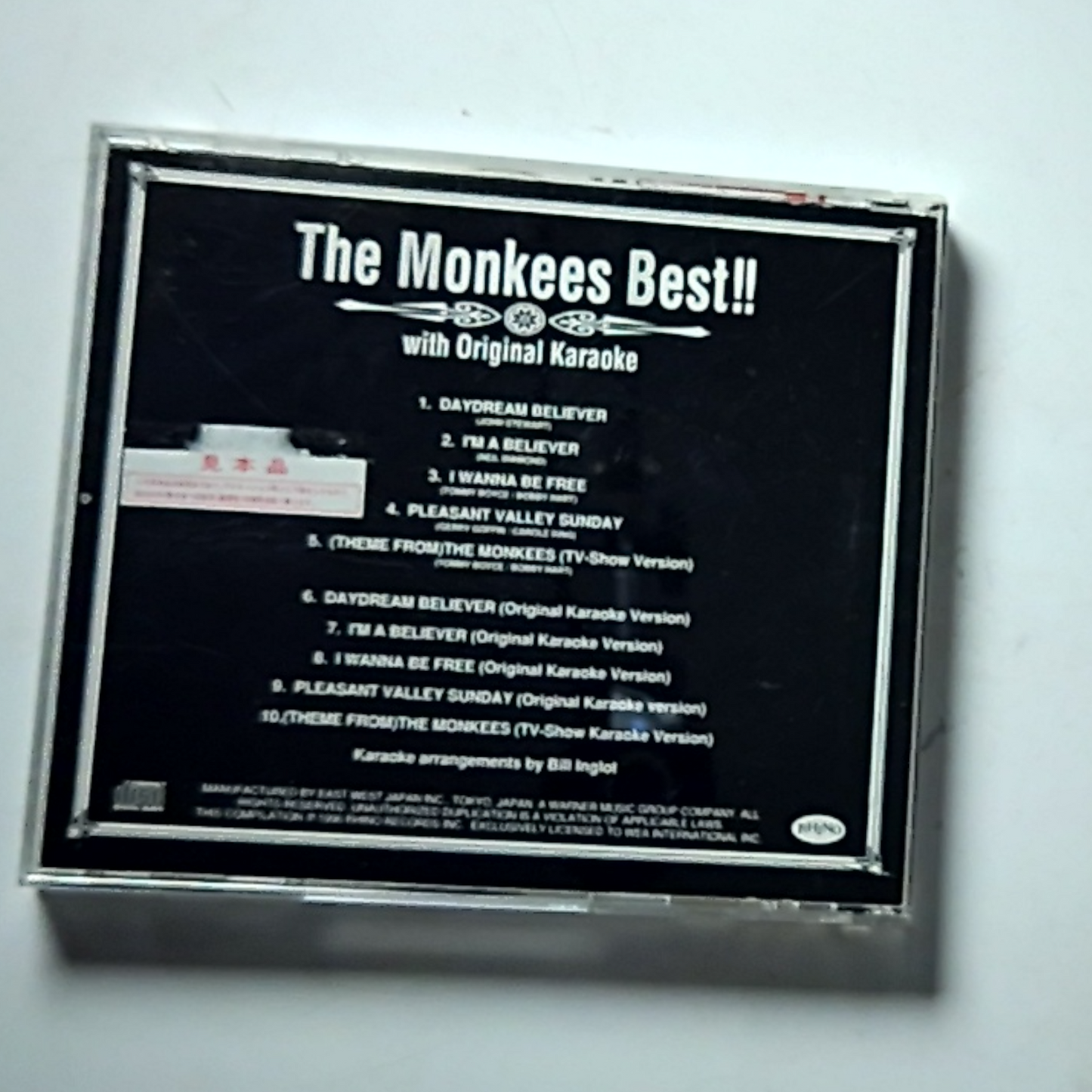 The Monkees – The Monkees Best!! With Original Karaoke (CD, 1996) Japan PROMO