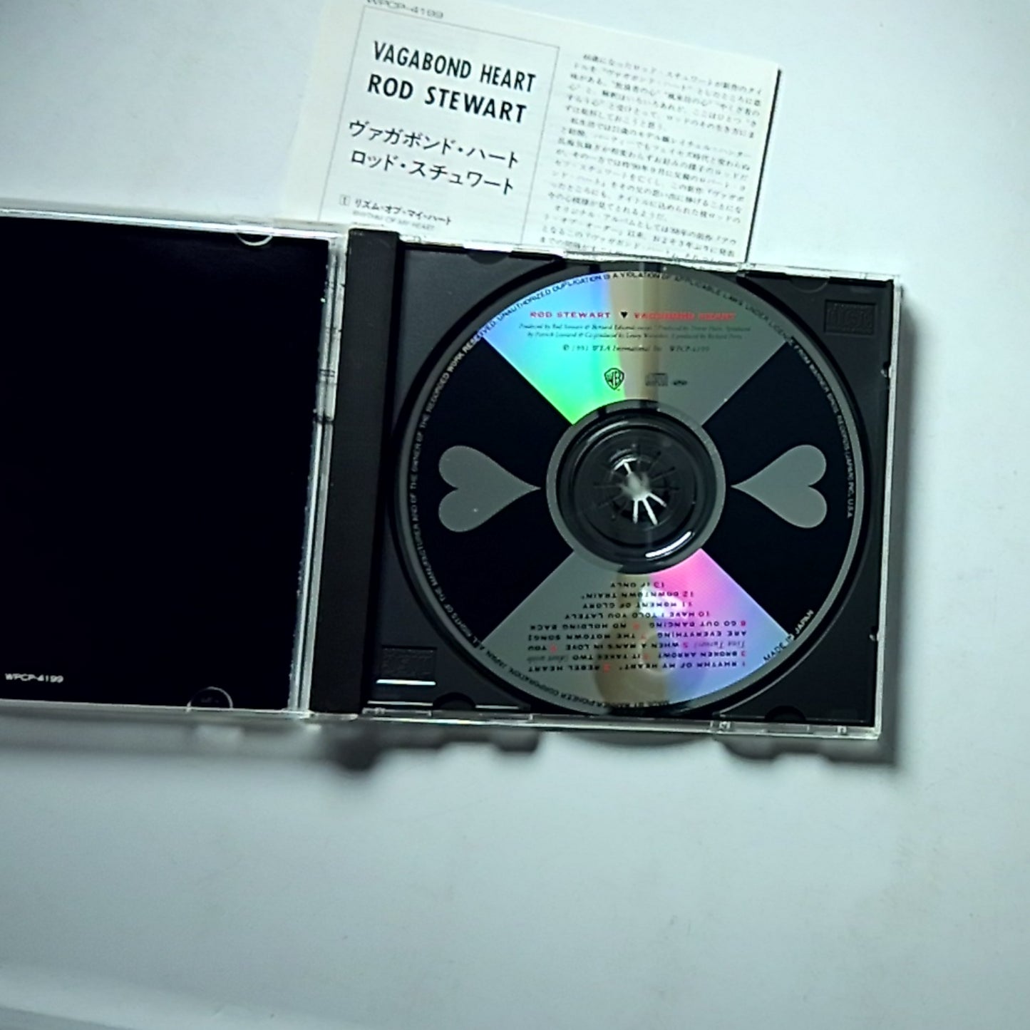 Rod Stewart – Vagabond Heart (CD, 1991) Japan WPCP-4199