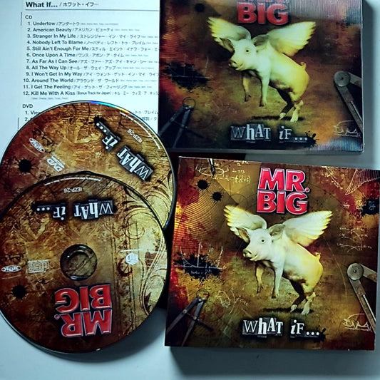 Mr. Big – What If... (CD + DVD, 2010) Japan 3D Cover Bonus Track IEZP-26