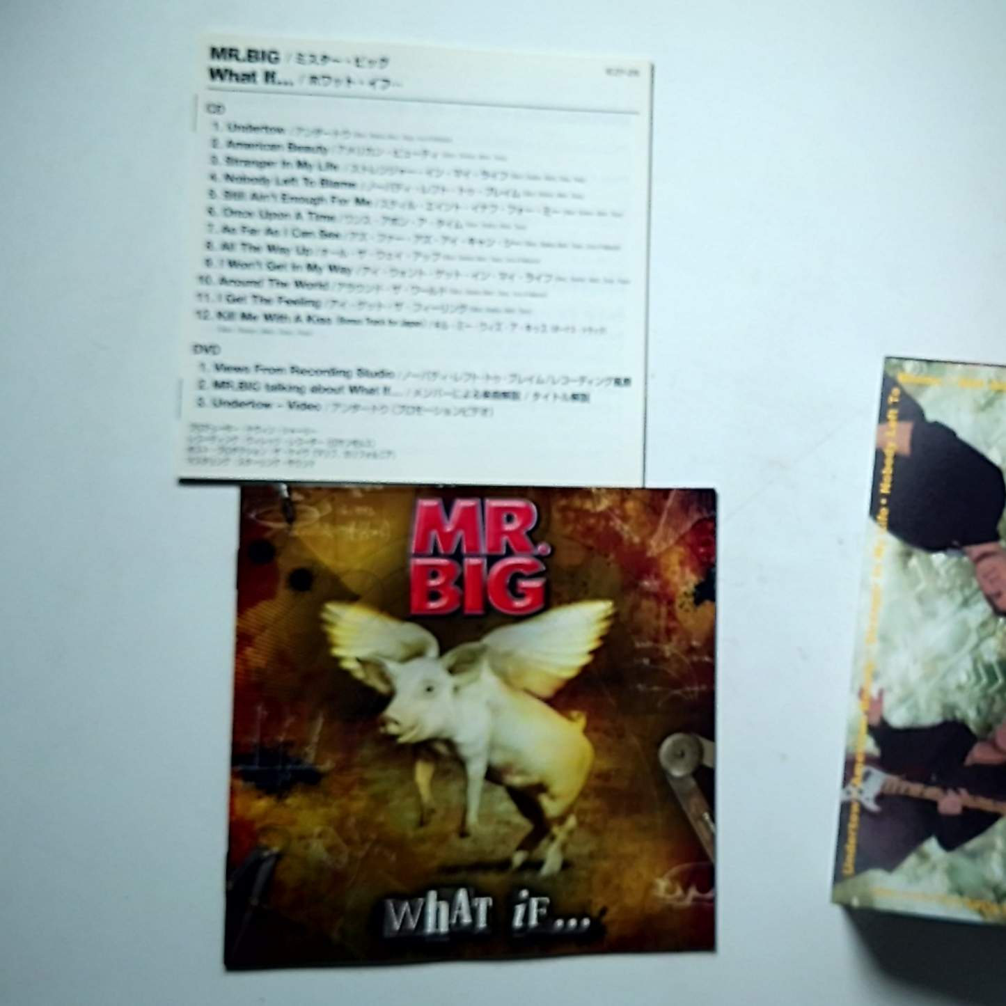 Mr. Big – What If... (CD + DVD, 2010) Japan 3D Cover Bonus Track IEZP-26
