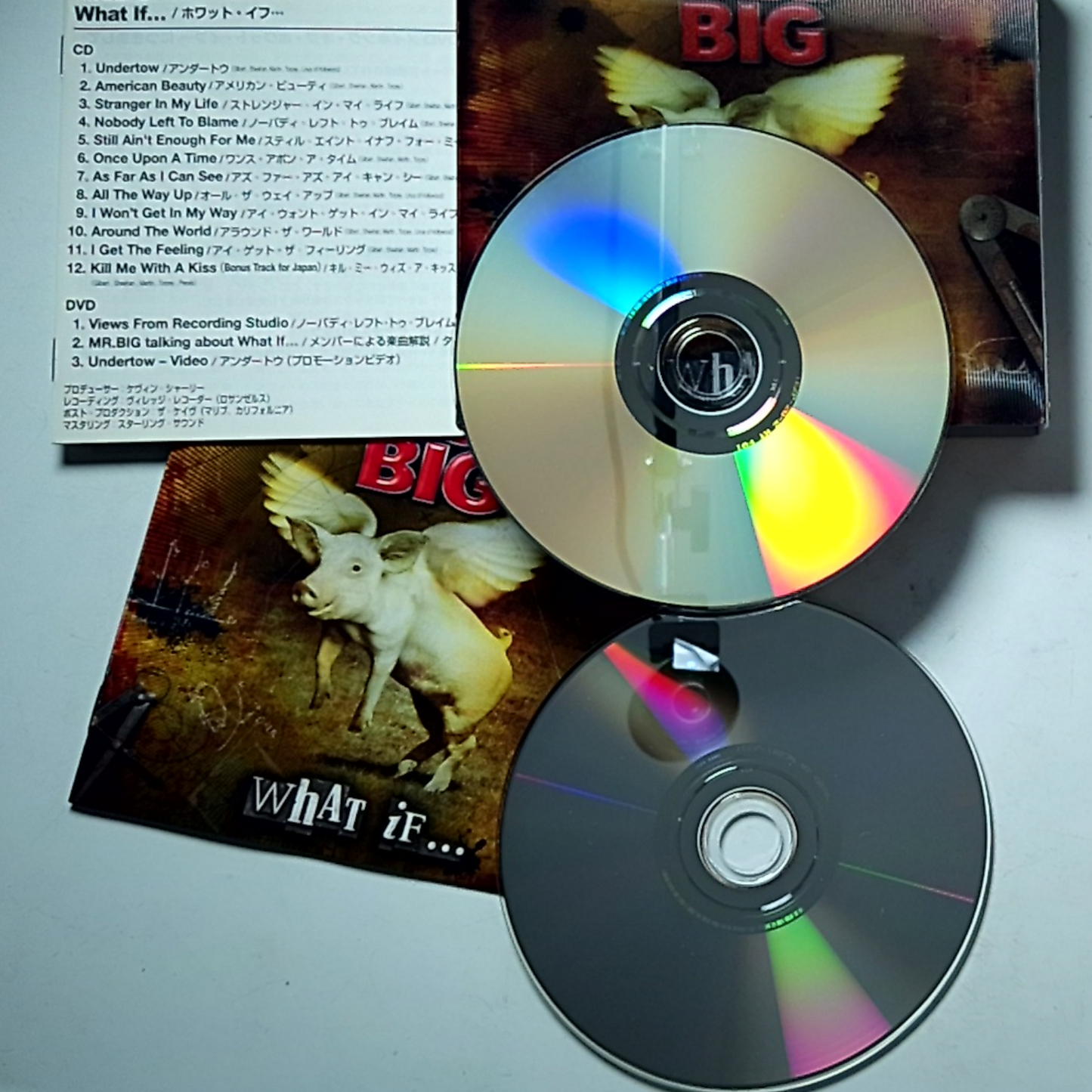 Mr. Big – What If... (CD + DVD, 2010) Japan 3D Cover Bonus Track IEZP-26