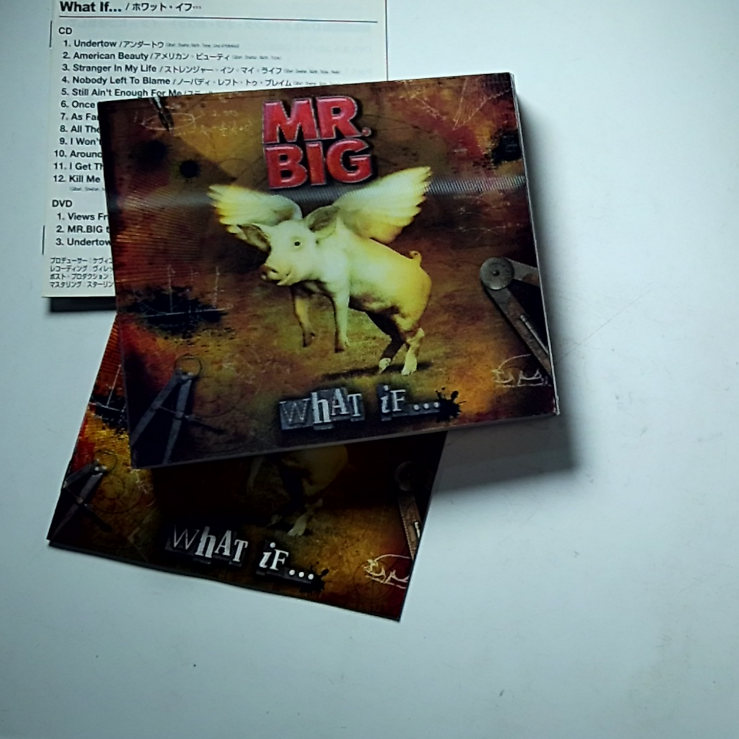 Mr. Big – What If... (CD + DVD, 2010) Japan 3D Cover Bonus Track IEZP-26