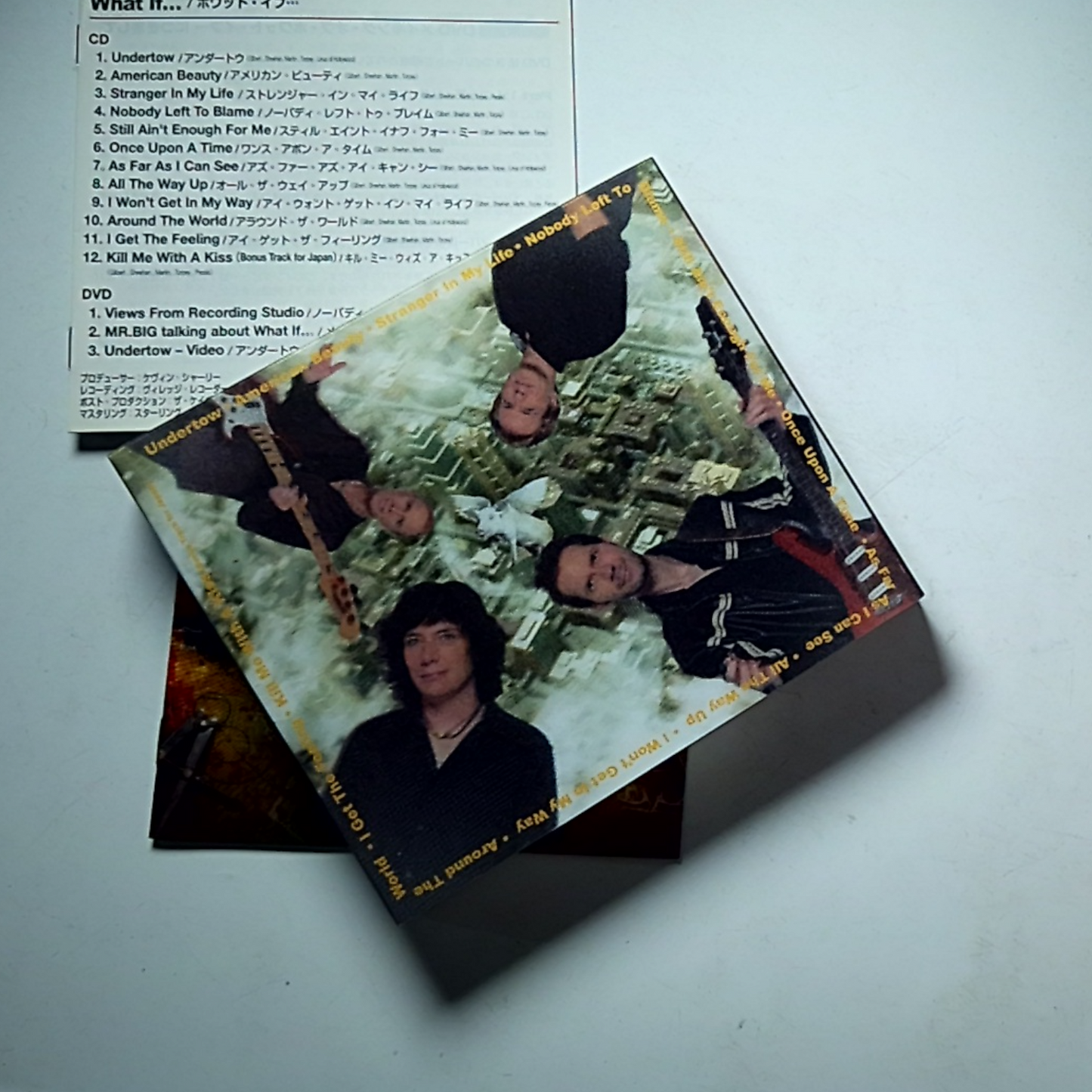 Mr. Big – What If... (CD + DVD, 2010) Japan 3D Cover Bonus Track IEZP-26