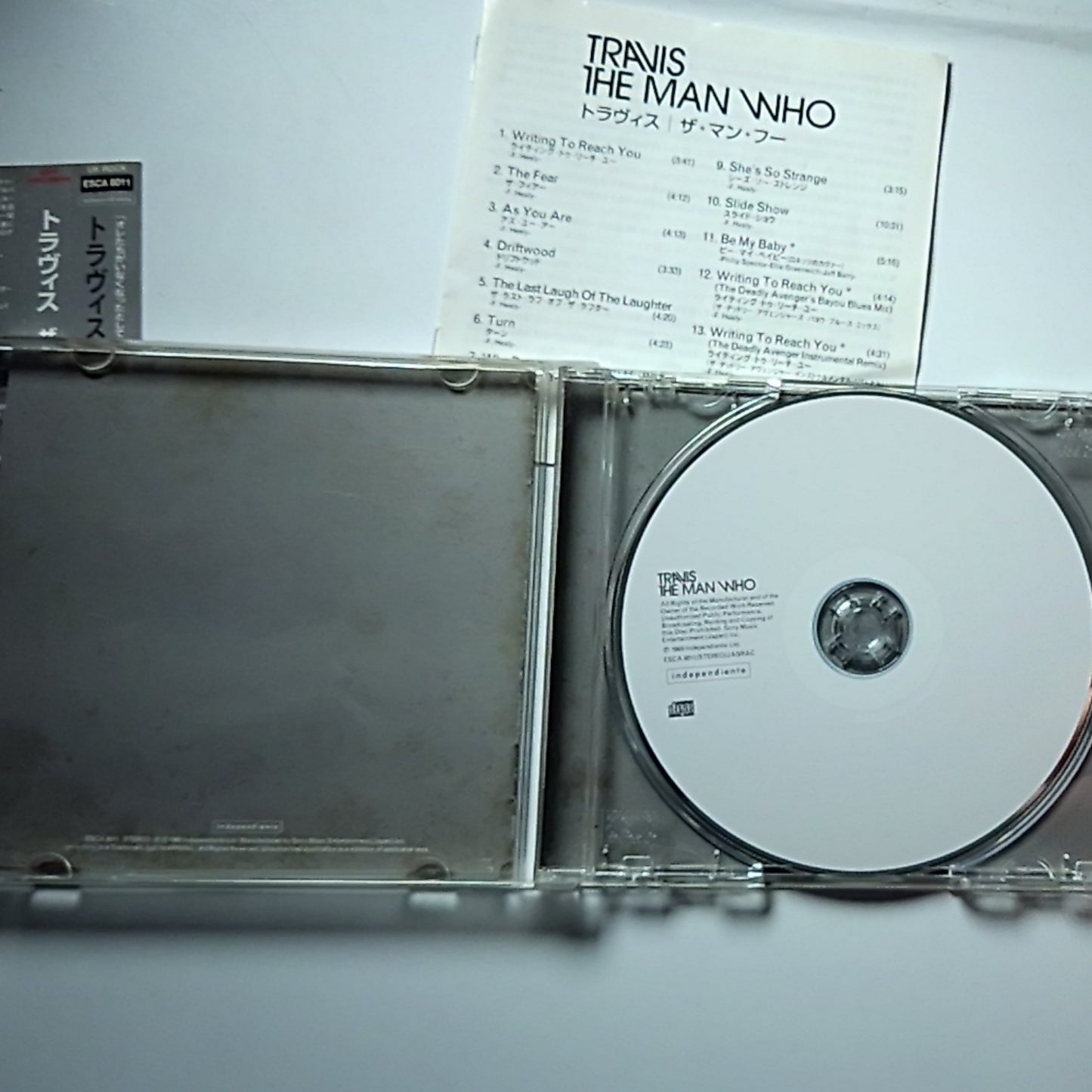 Travis – The Man Who (CD, 1999)  Japan Bonus Track Obi ESCA 8011