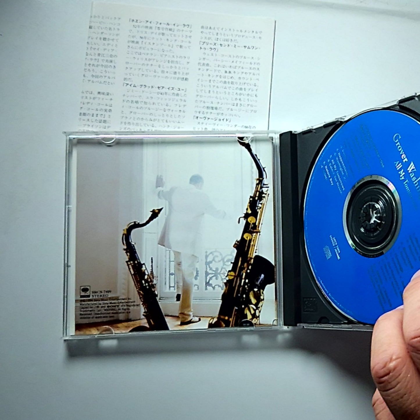 Grover Washington, Jr. – All My Tomorrows (CD, 1994) Japan SRCS 7409