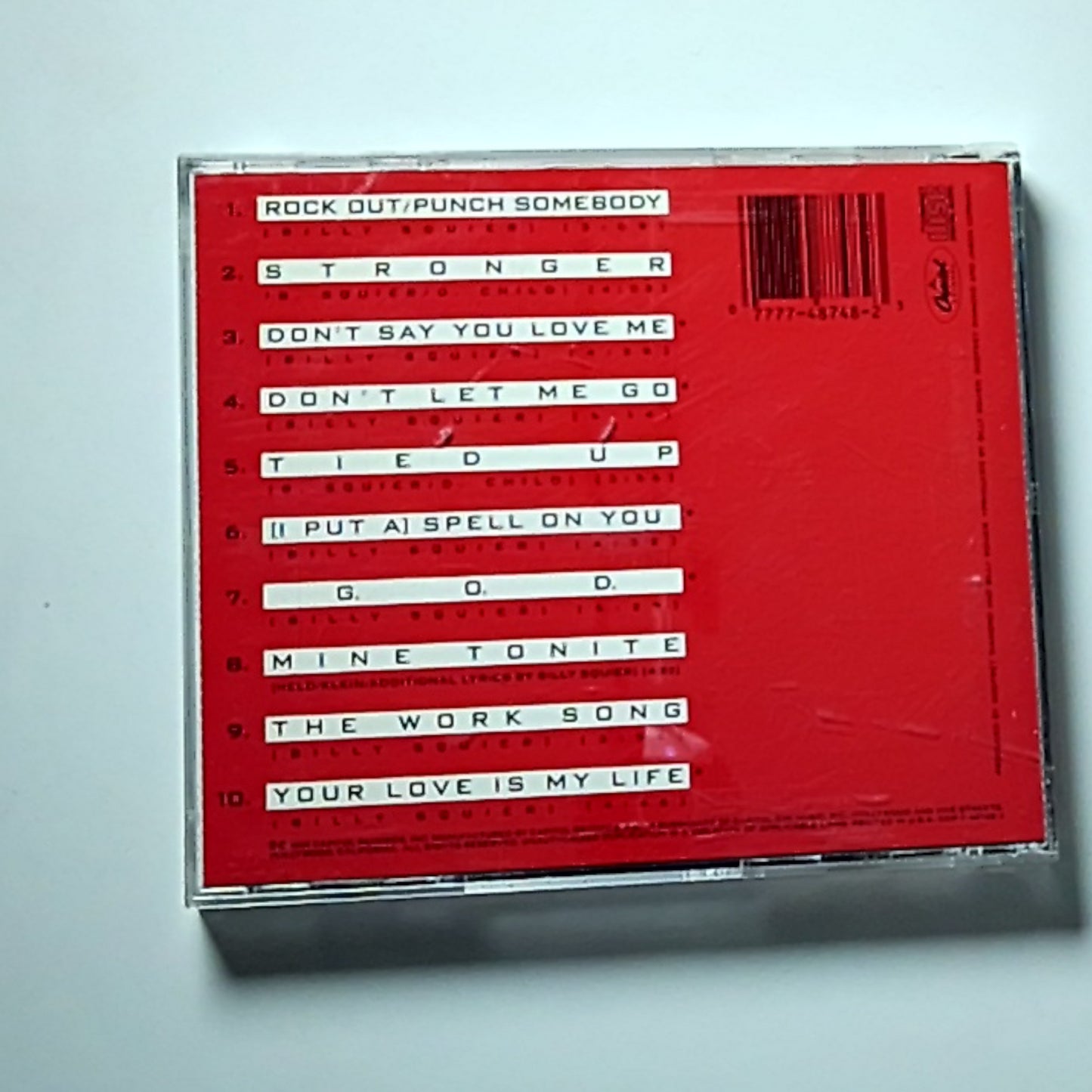 Billy Squier – Hear & Now (CD, 1989) US CDP 7 48748 2