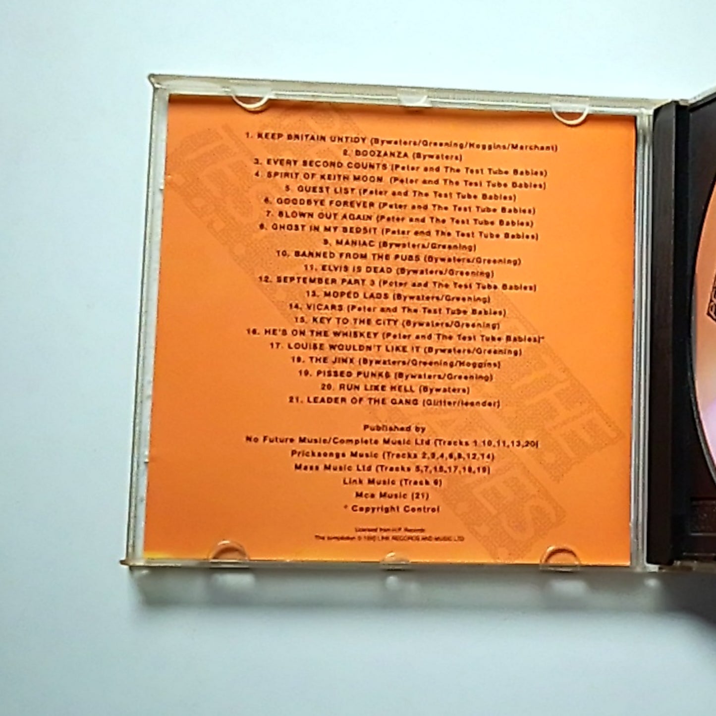 Peter And The Test Tube Babies – Live And Loud !! (CD, 1989) UK LINK CD 108