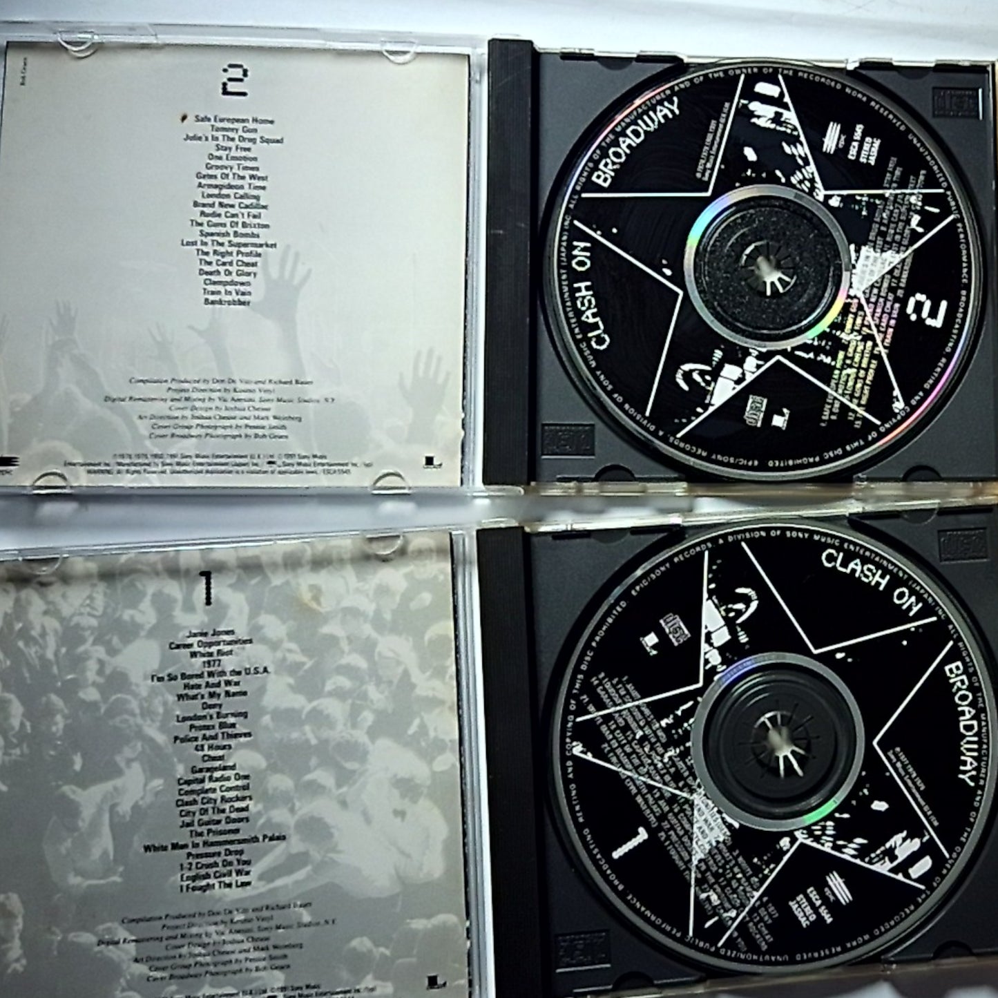 The Clash – Clash On Broadway 1 & 2 (CD, 1992) Japan ESCA 5544~6