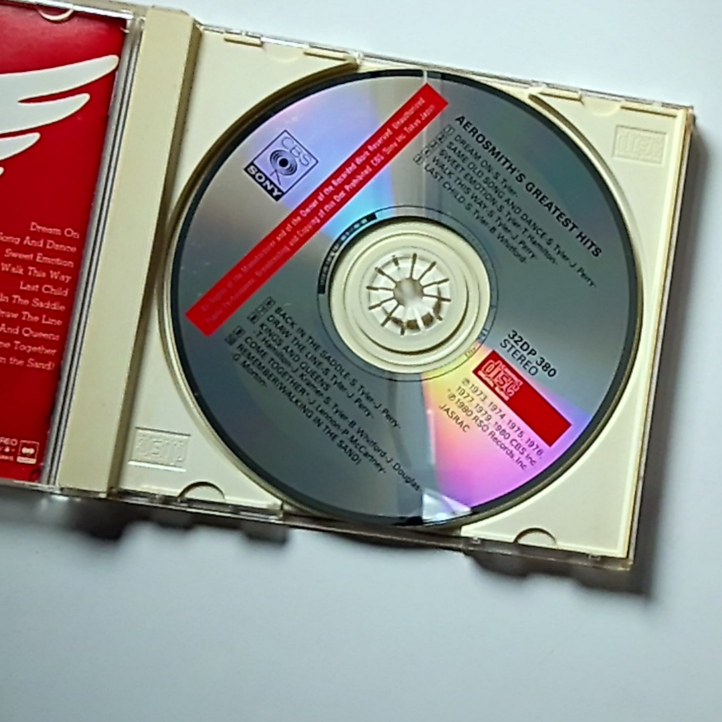 Aerosmith – Aerosmith's Greatest Hits (CD, 1986) Japan Bonus Track 32DP 380