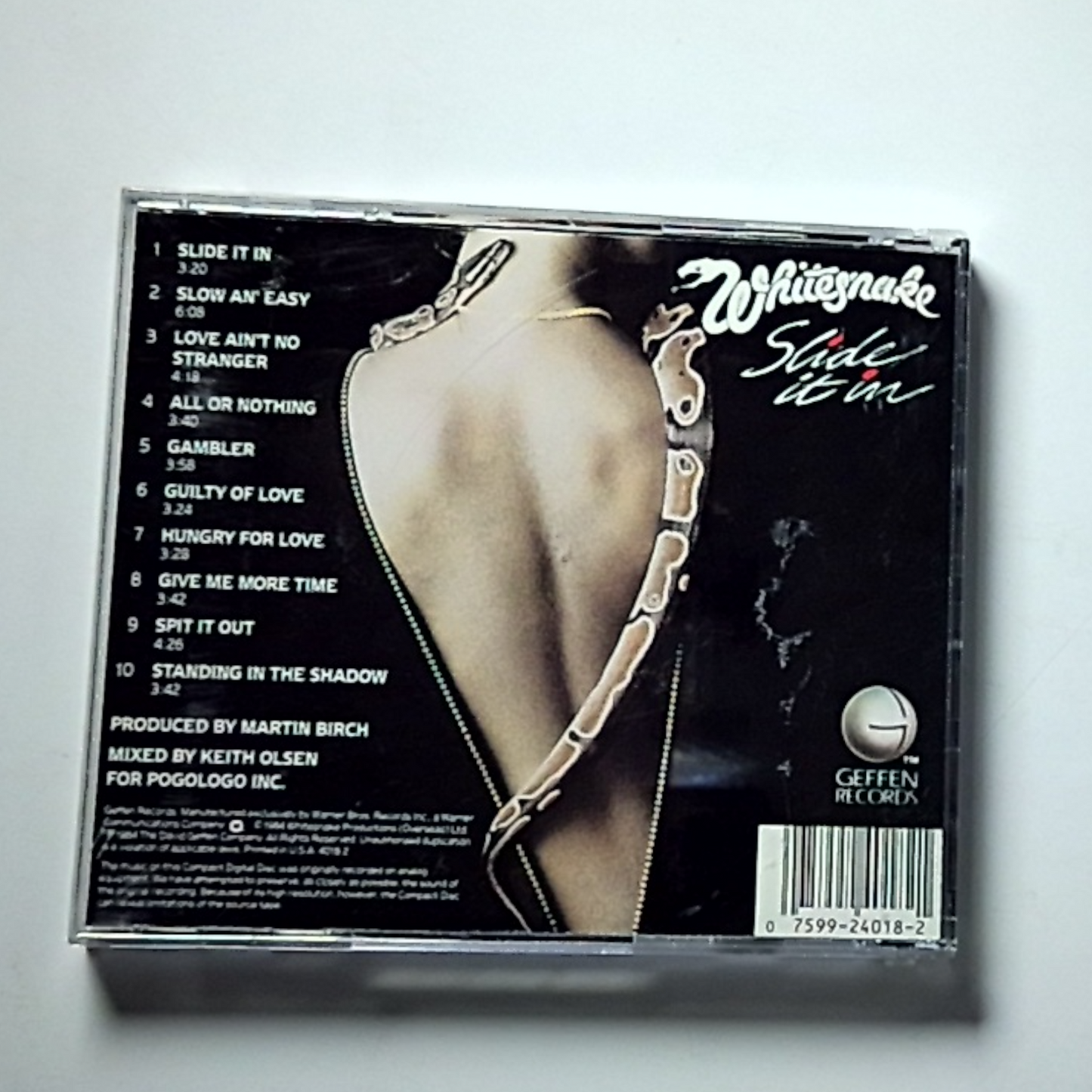 Whitesnake – Slide It In (CD, 1987) US 4018-2