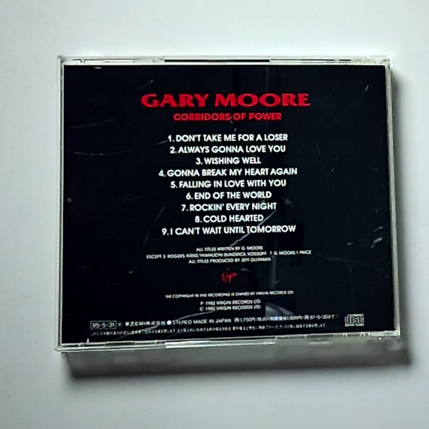 Gary Moore – Corridors Of Power (CD, 1995) Japan VJCP-3044