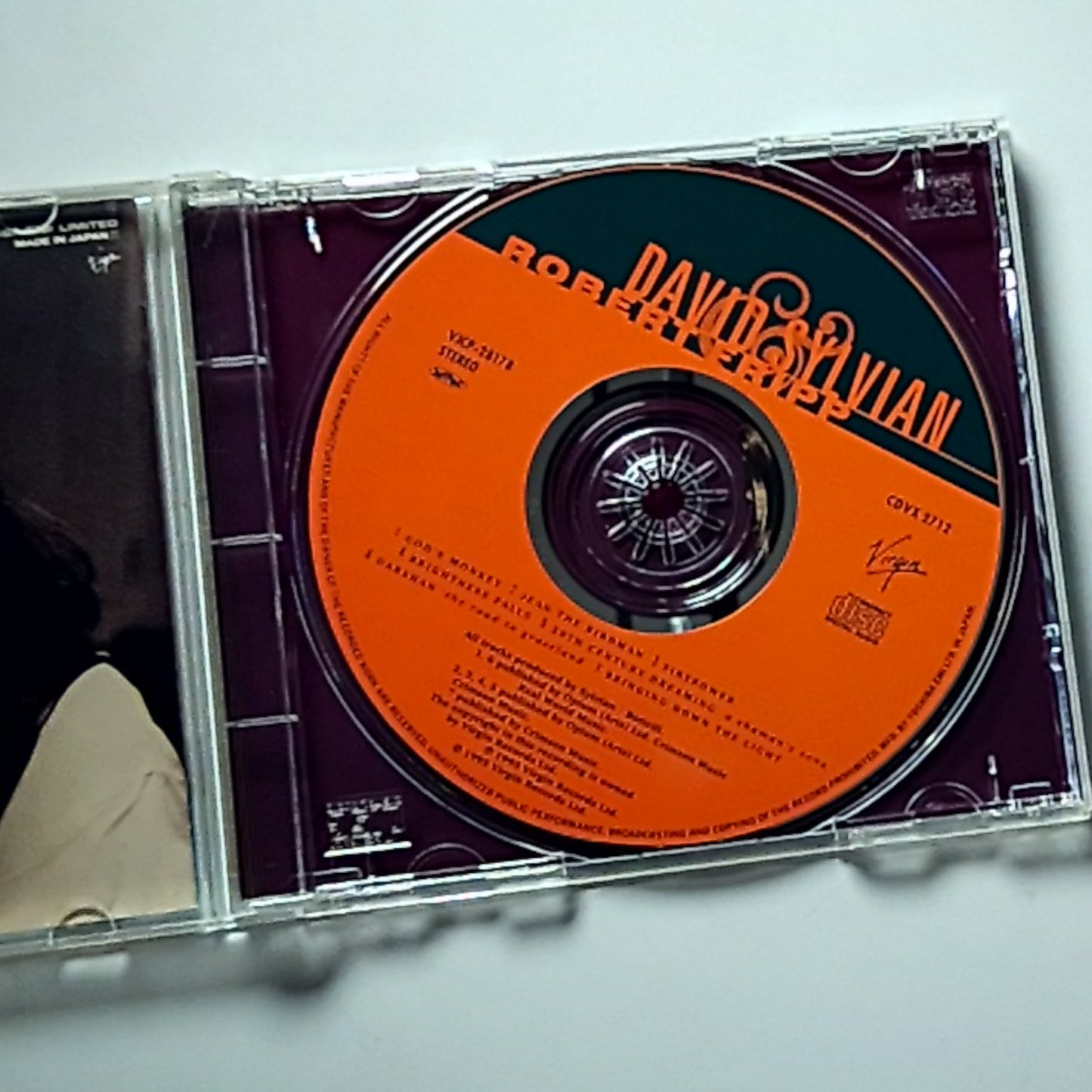 David Sylvian & Robert Fripp – The First Day (CD, 1993) Japan VJCP-28178