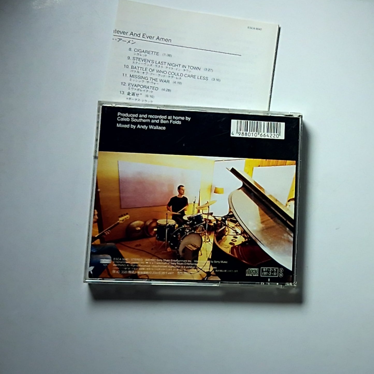 Ben Folds Five – Whatever And Ever Amen (CD, 1997) Japan ESCA 6642