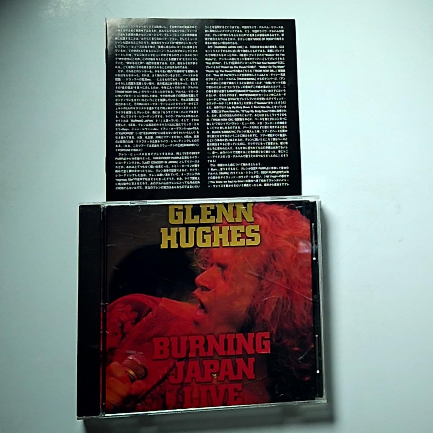 Glenn Hughes – Burning Japan Live (CD, 1994) Japan XRCN-1162