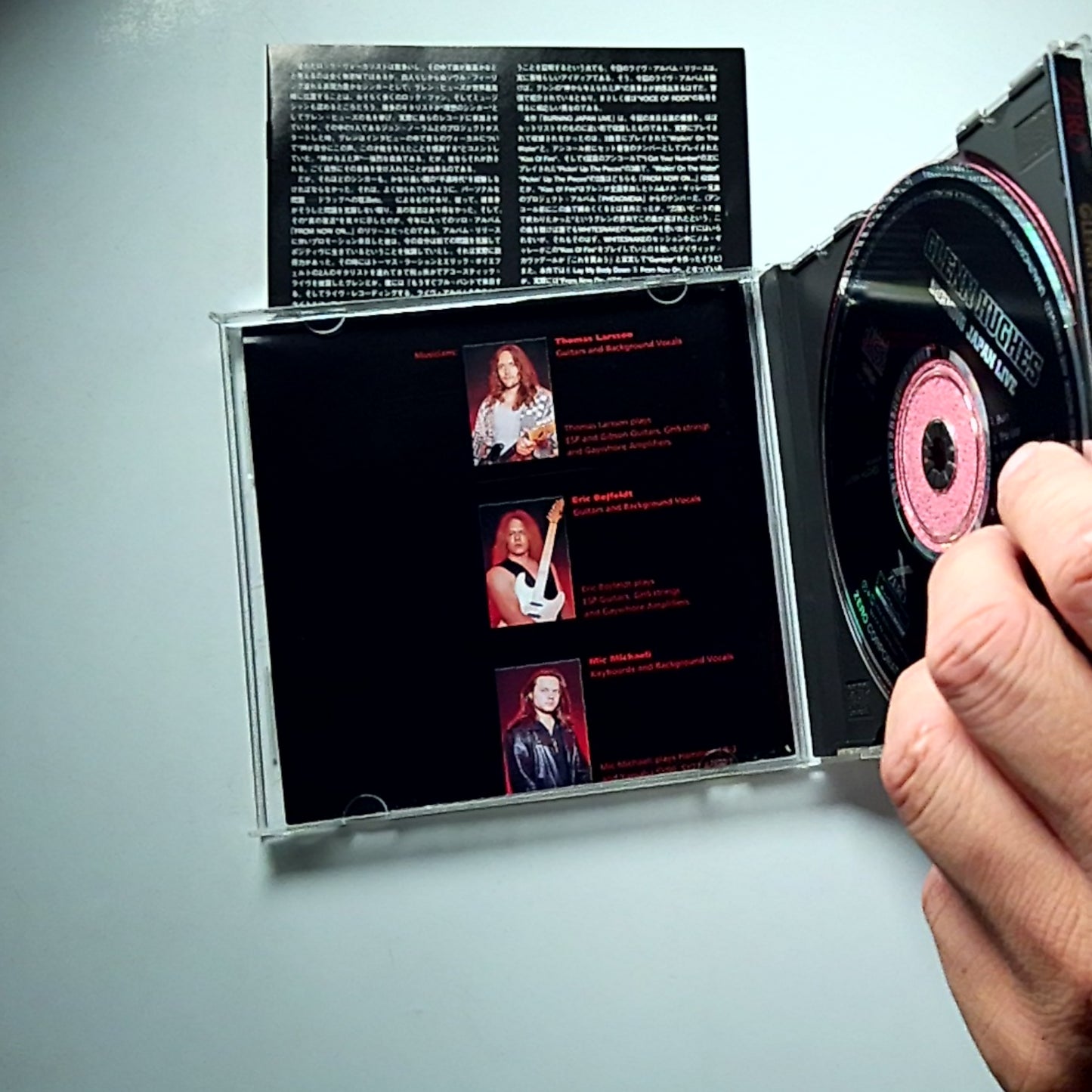 Glenn Hughes – Burning Japan Live (CD, 1994) Japan XRCN-1162