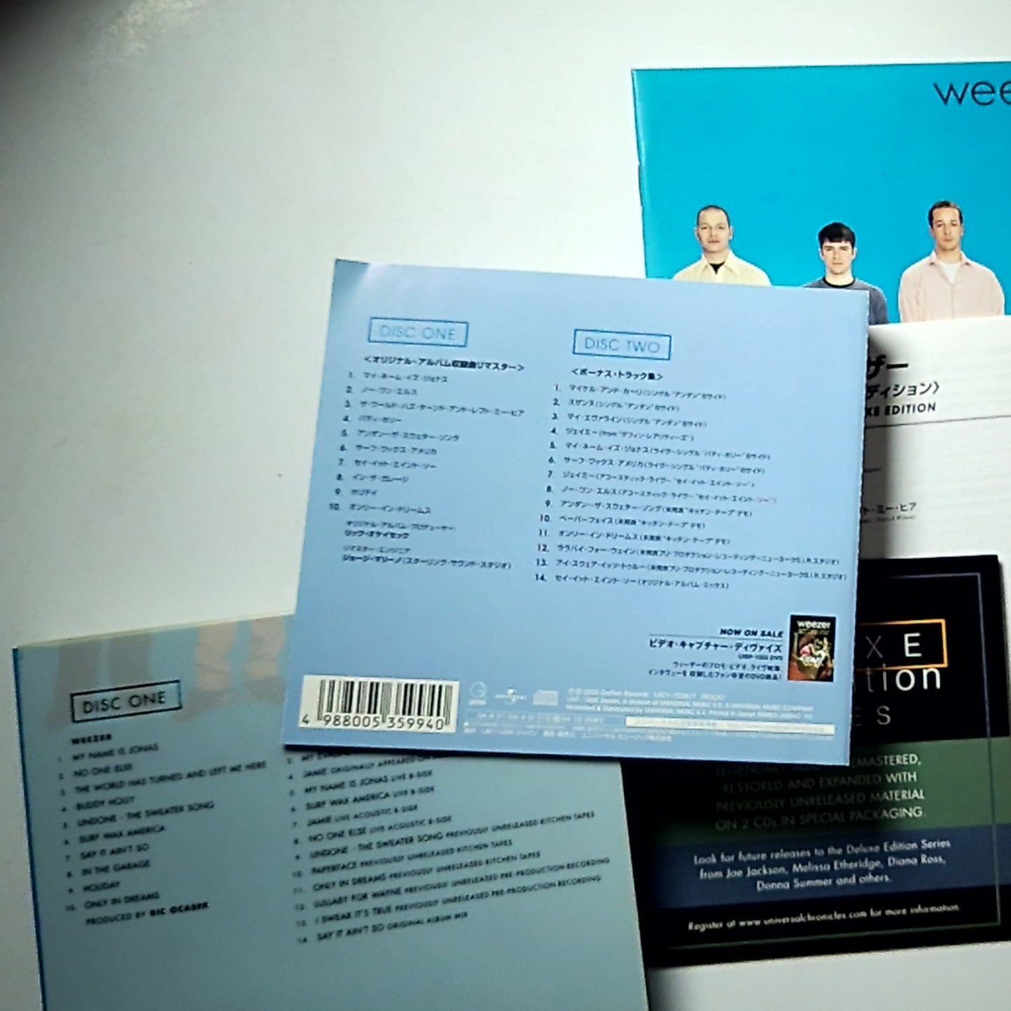 Weezer – Weezer Deluxe Edition (CD, 2-Disc , 2004) Japan Obi UICY-7236/7