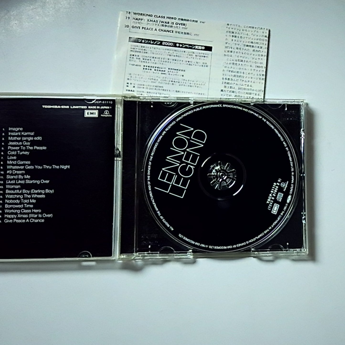 Lennon Legend (The Very Best Of John Lennon) (CD, 1998) Japan TOCP-51110