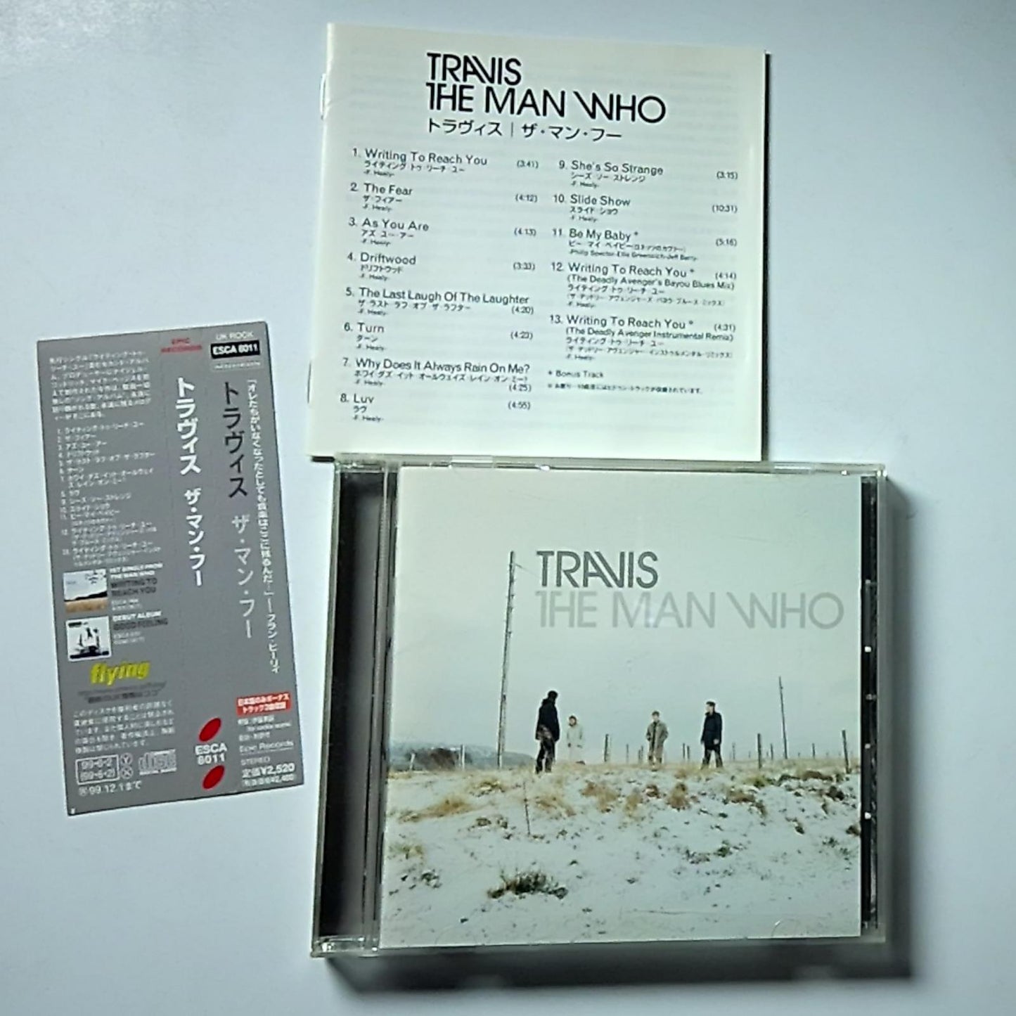 Travis – The Man Who (CD, 1999) Japan Bonus Track Obi ESCA 8011