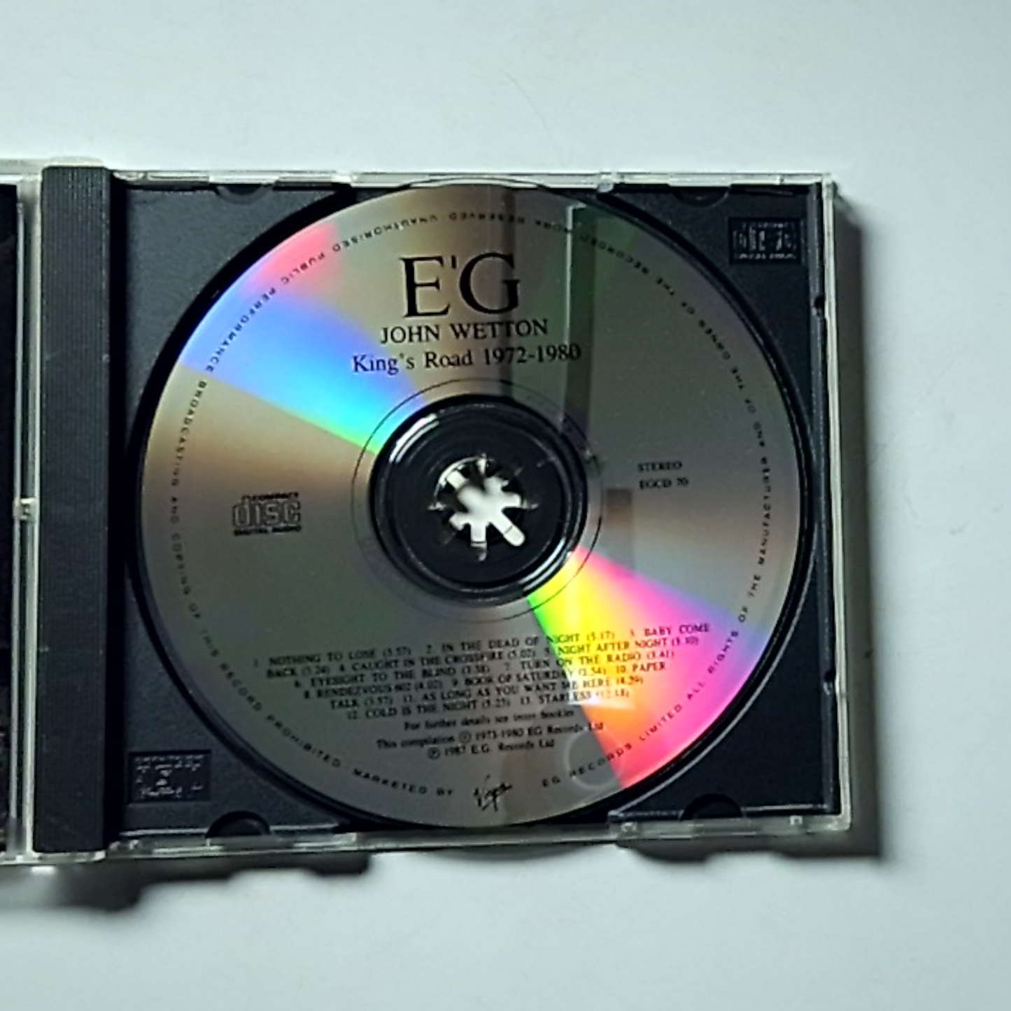 John Wetton – King's Road: 1972-1980 (CD, 1987) UK EGCD 70