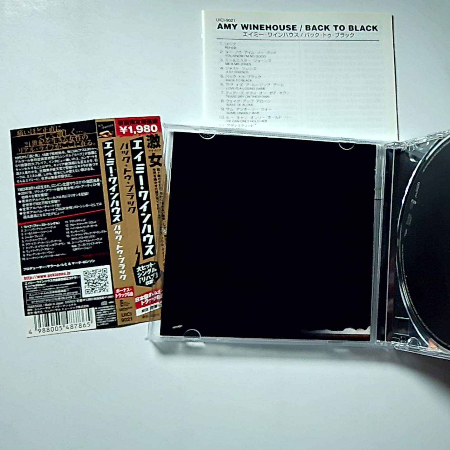 Amy Winehouse – Back To Black (CD, 2007) Japan Obi Bonus Track UICI-9021