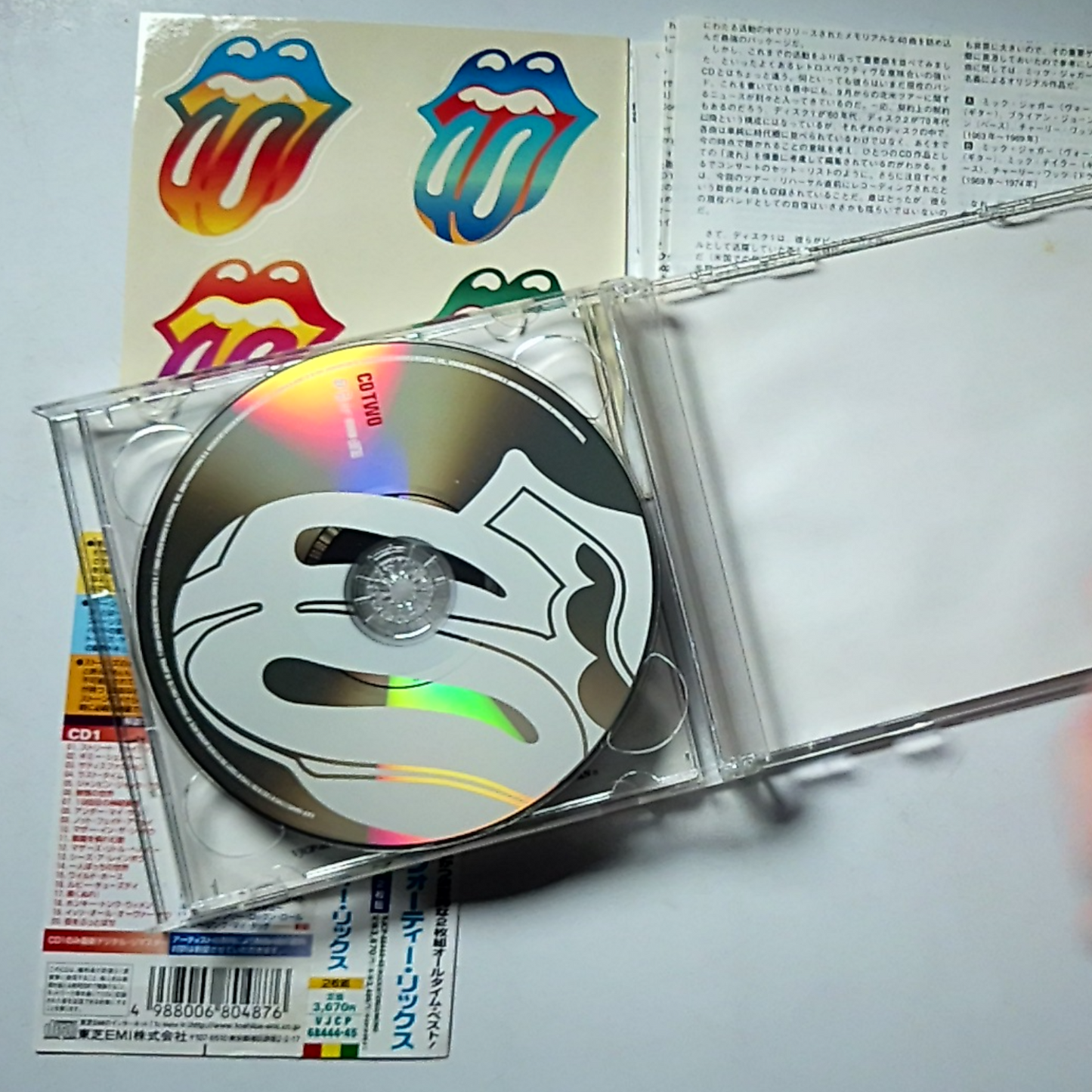 The Rolling Stones – Forty Licks (CD, 2002) Japan sticker VJCP-68444-45
