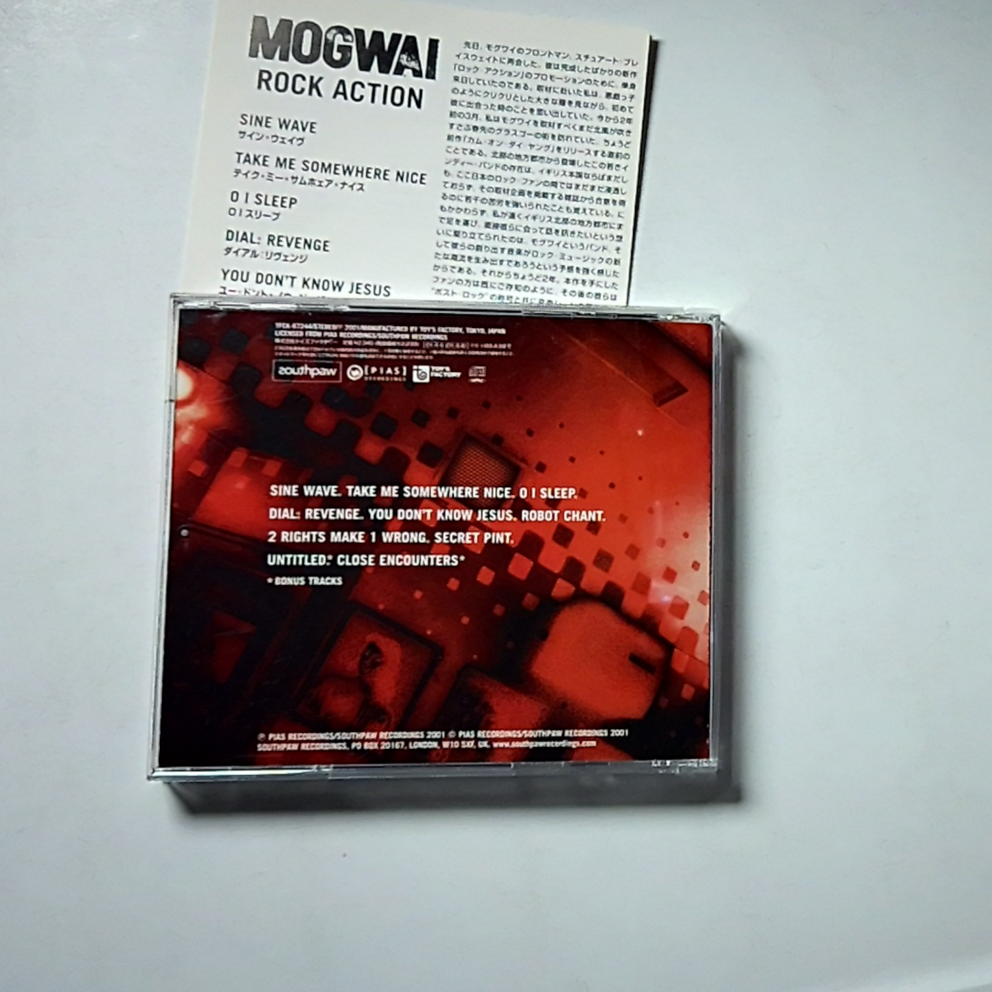 Mogwai – Rock Action (CD, 2001) Japan TFCK-87244