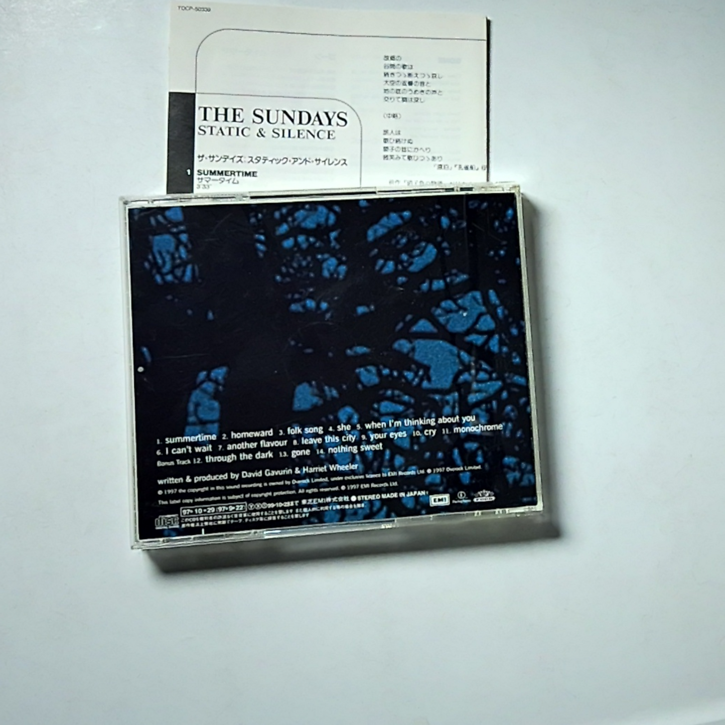 The Sundays – Static & Silence (CD, 1997) Japan TOCP-50339