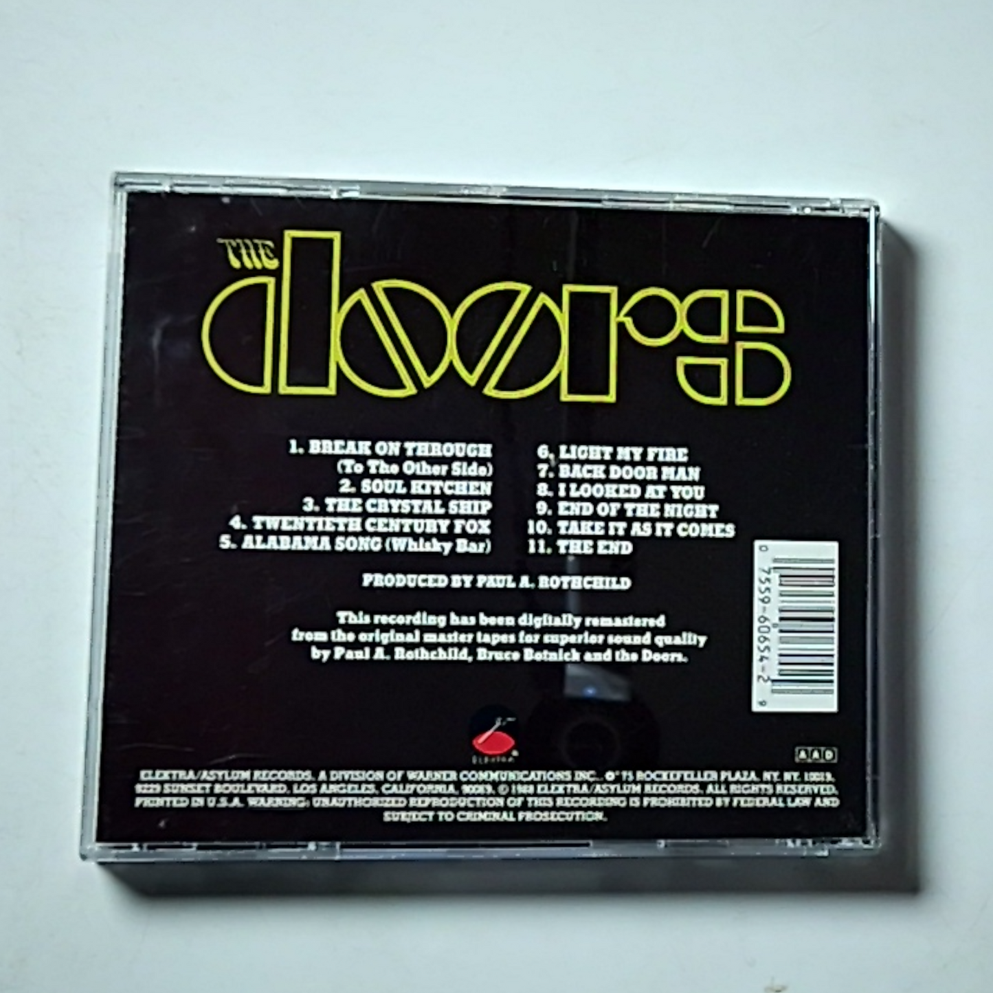 The Doors – The Doors (CD, 1988) US E2 74007
