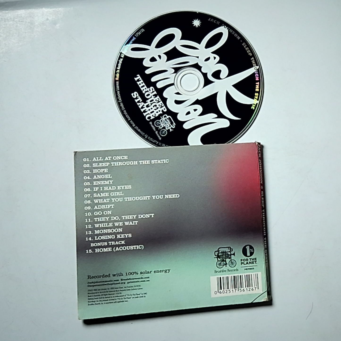 Jack Johnson – Sleep Through The Static (CD, 2008) Australia 1756126