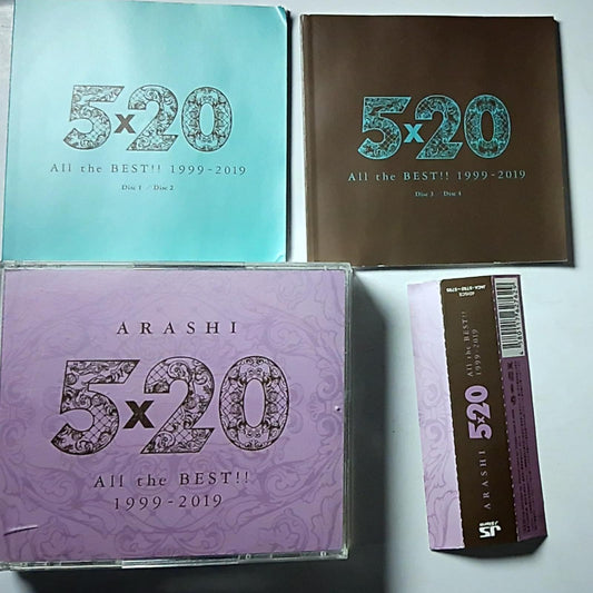 Arashi – 5x20 All The Best!! 1999-2019 (CD, 2019) Japan obi JACA-5792~5795