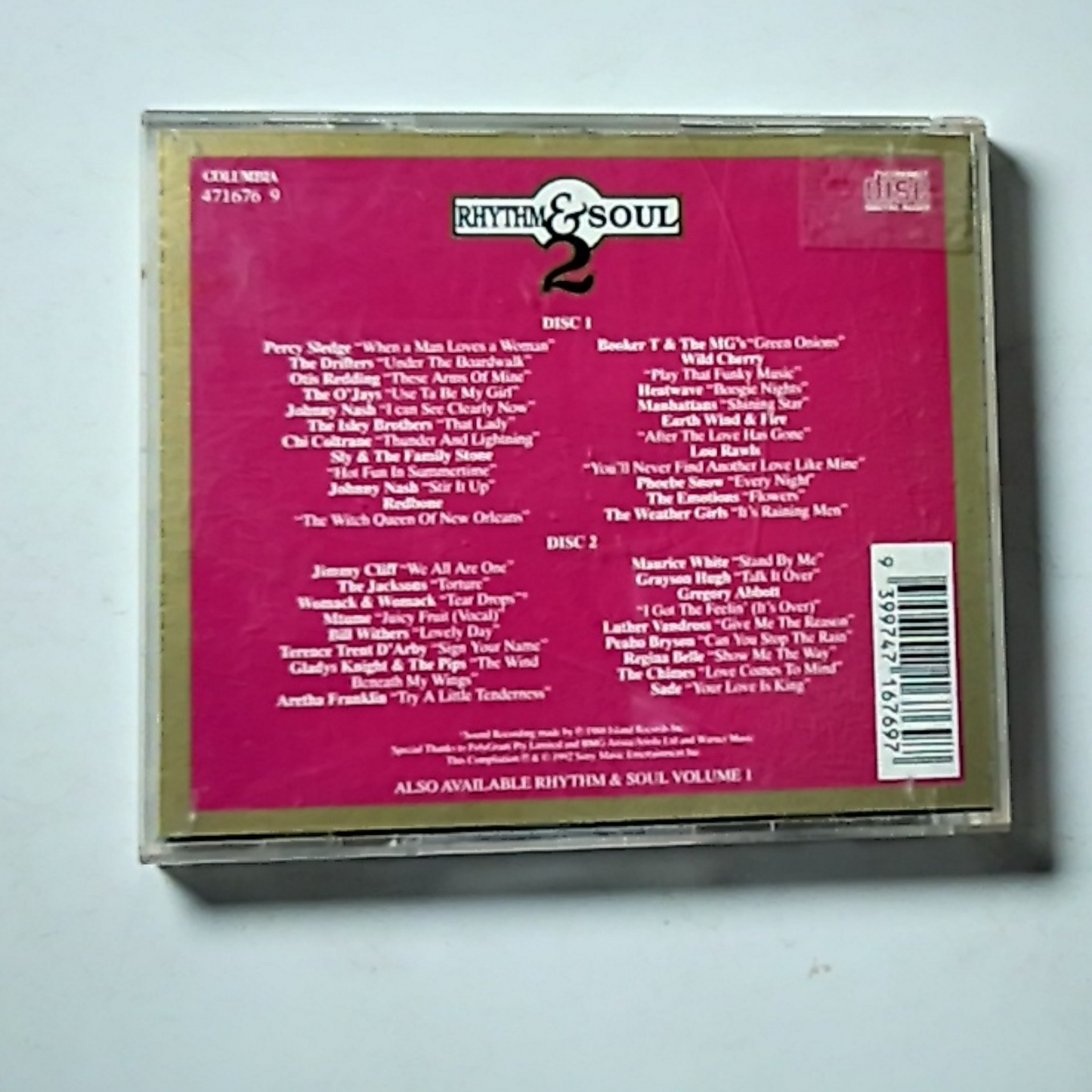 Various – Rhythm & Soul 2 (CD, 1992) Australia 471676 9
