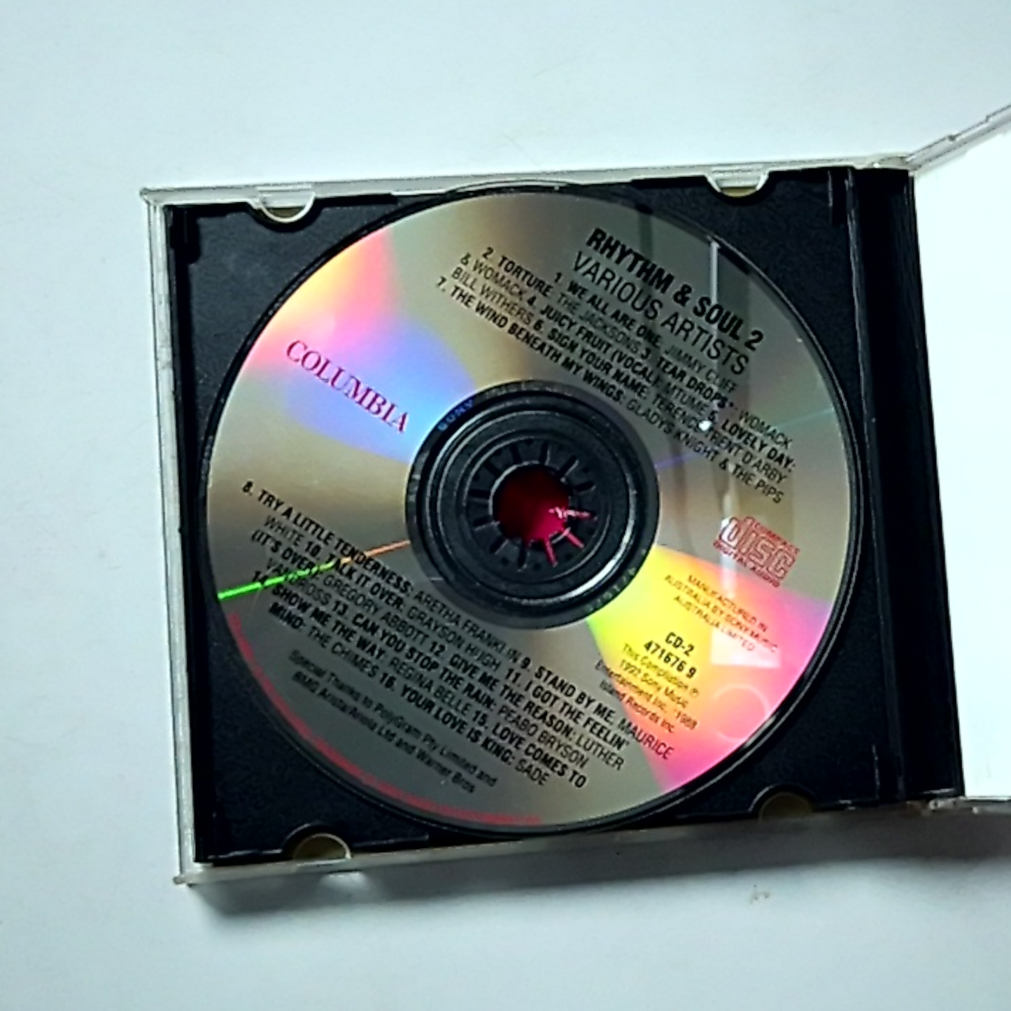 Various – Rhythm & Soul 2 (CD, 1992) Australia 471676 9