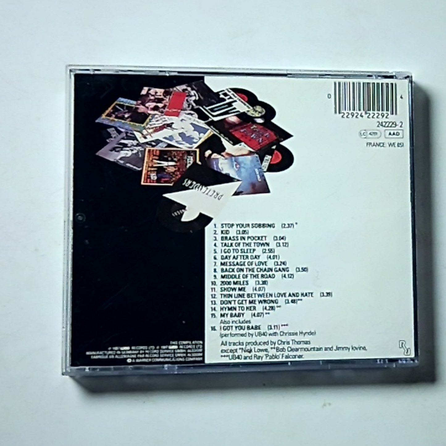 The Pretenders – The Singles (CD, 1987) Europe 242229-2