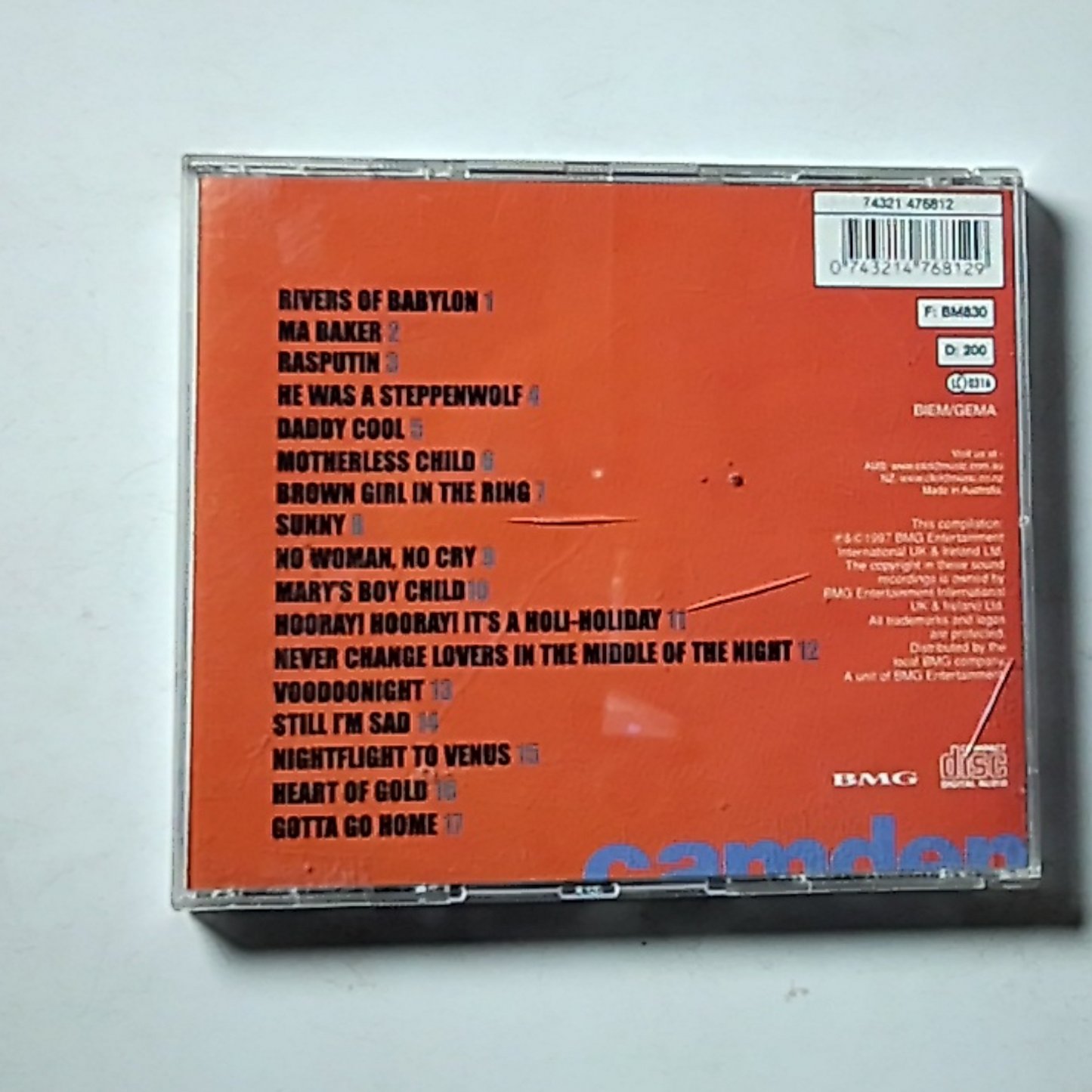 Boney M. – The Best Of (CD, 1997) Australia 74321 476812
