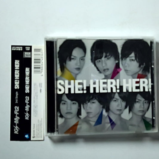 Kis-My-Ft2 – She! Her! Her! Kiss My Shop Edition (CD, 2012) Japan obi AVC1-48363
