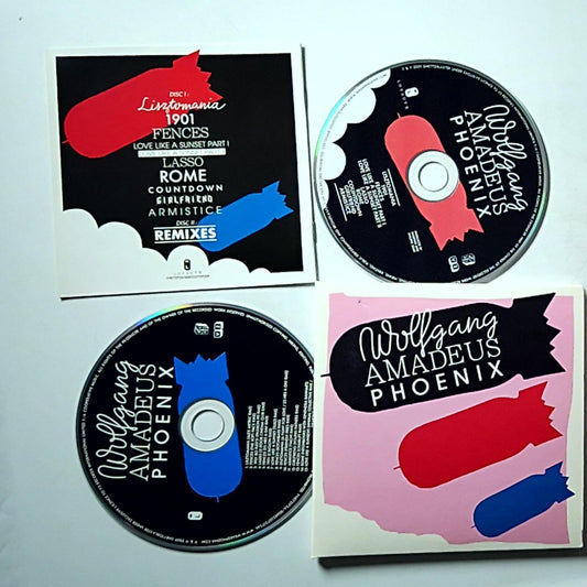 Phoenix – Wolfgang Amadeus Phoenix (CD, 2009) UK & Europe Remixes CD VVR721723