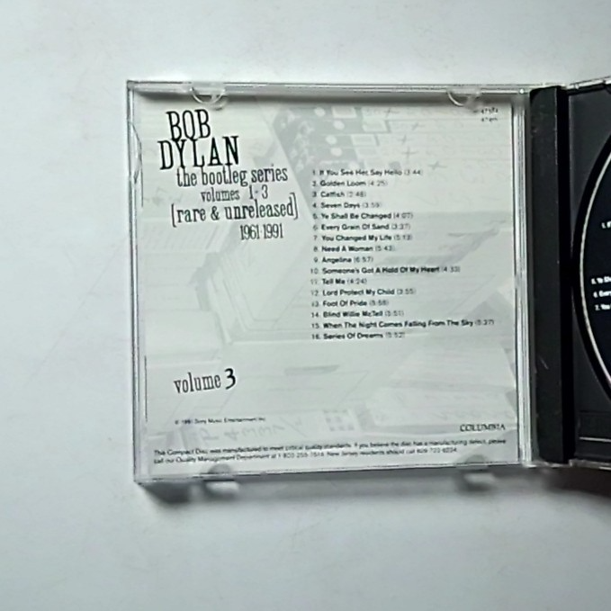 Bob Dylan – The Bootleg Series Volumes 3 1961-1991 (CD, 1991) US C3K 47382