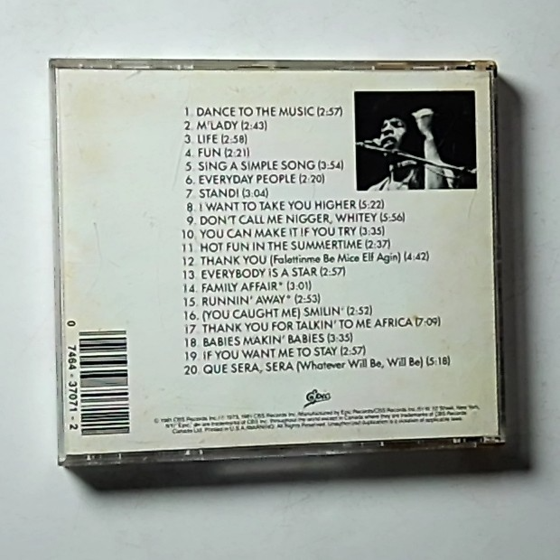 Sly & The Family Stone – Anthology (CD) US EGK 37071