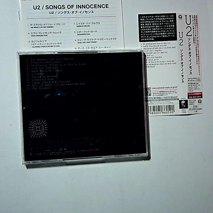 U2 – Songs Of Innocence (CD, 2014) Japan Obi UICI-1136