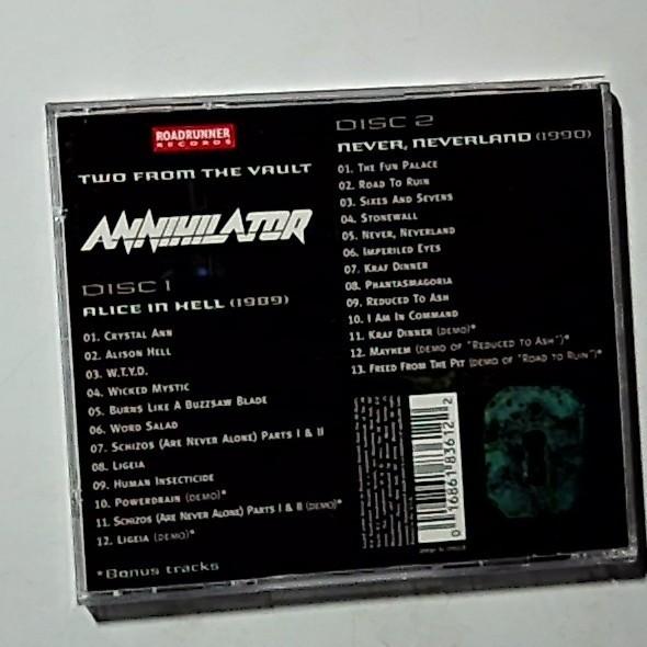 Annihilator – Alice In Hell / Never, Neverland (CD, 2003) US 168 618 361-2