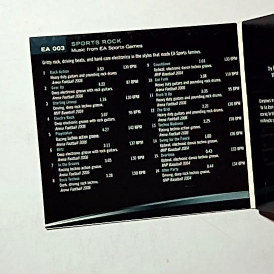 Various – Sports Rock (Music From EA Sport Games) (CD, 2007) US Digipak EA 003