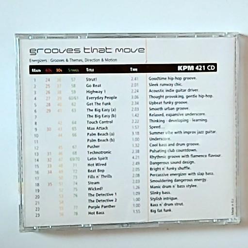 Curtis Schwartz – Grooves That Move (CD, 1999) UK KPM 421 CD