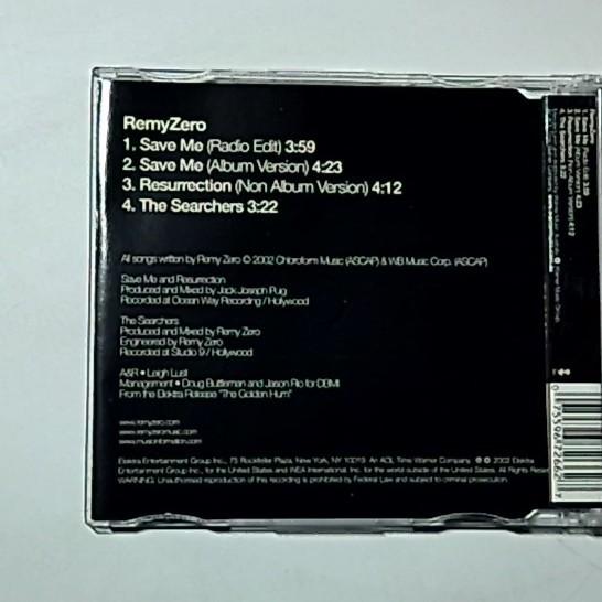 Remy Zero – Save Me (CD, 2002) Australia 7559672662