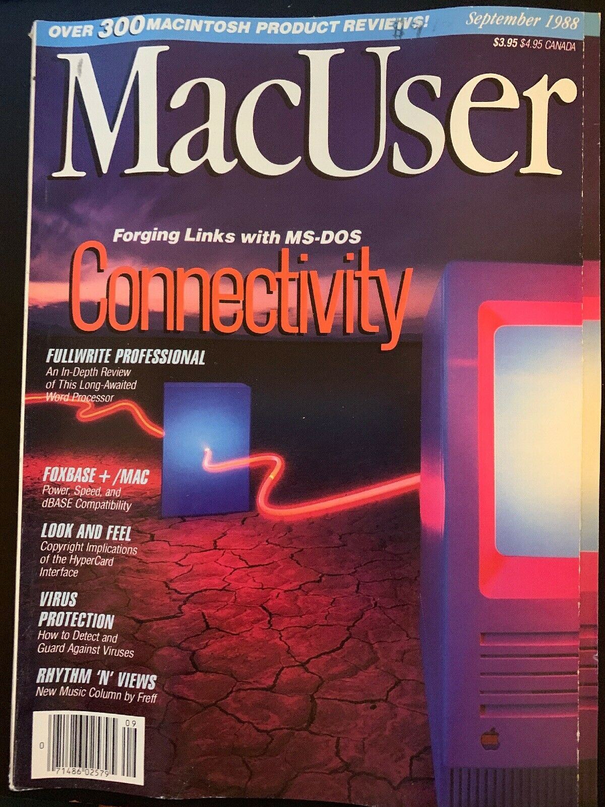 MacUser Magazine September 1988: Connectivity - Vintage Apple MAC Magazine