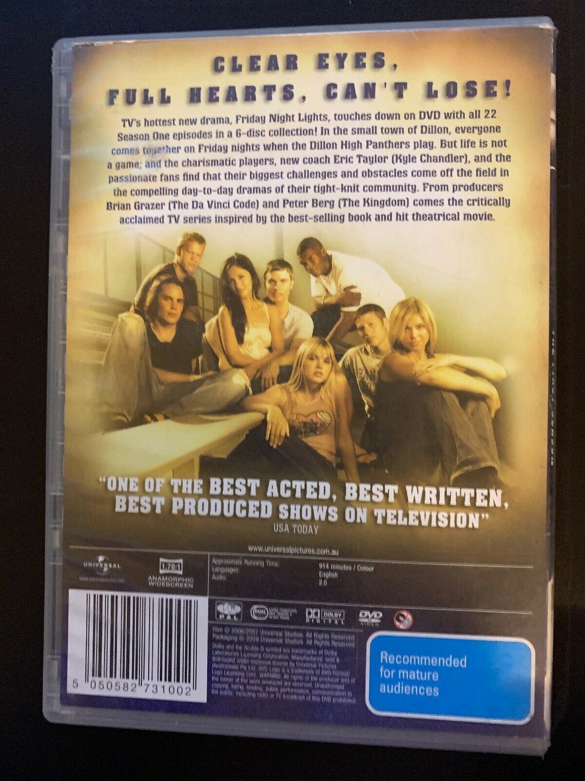 Friday Night Lights : Season 1 (DVD, 2009, 6-Disc Set)